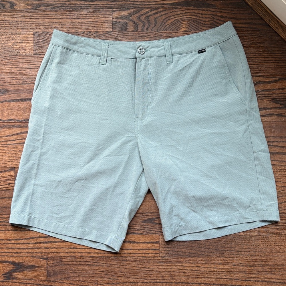 Travis Mathew Men’s Flat Front Shorts - Teal